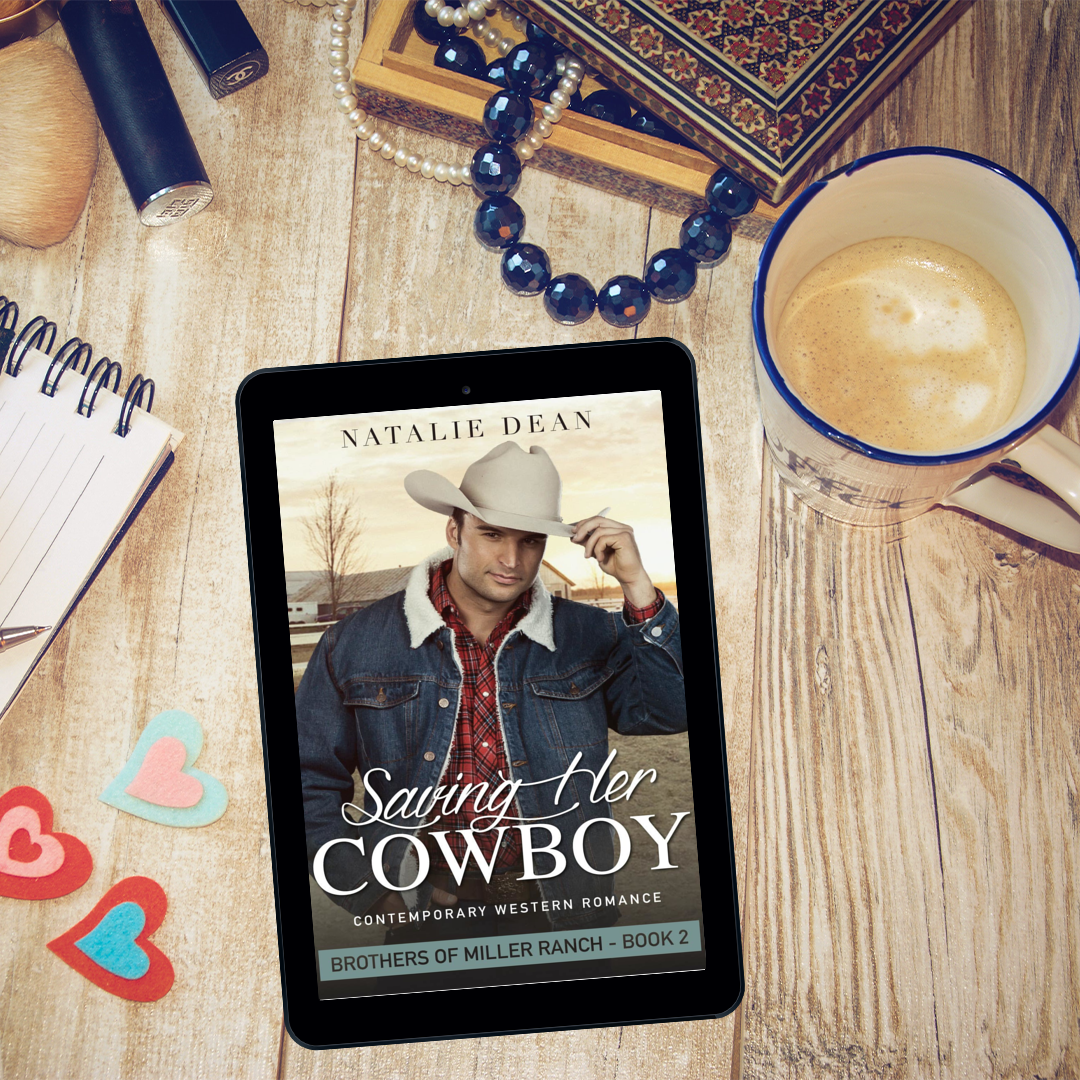 Saving Her Cowboy Brothers of Miller Ranch Book 2 by Natalie Dean Sweet contemporary western romance