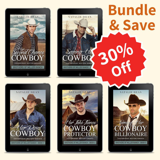 Brothers of Miller Ranch ebook bundle sweet contemporary western romance by Natalie Dean