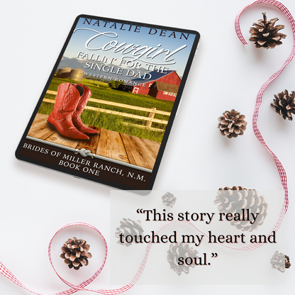 Cowgirl Fallin' for the Single Dad Brides of Miller Ranch, N.M. Book 1 by Natalie Dean contemporary western romance