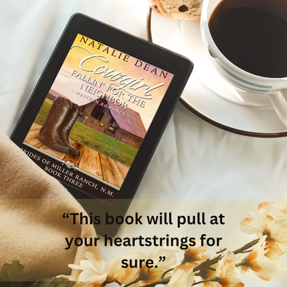 Cowgirl Fallin' for the Neighbor Brides of Miller Ranch, N.M. Book 3 by Natalie Dean contemporary western romance