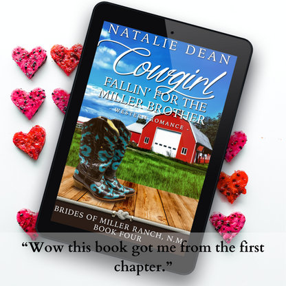 Cowgirl Fallin' for the Miller Brother Brides of Miller Ranch, N.M. Book 4 by Natalie Dean contemporary western romance