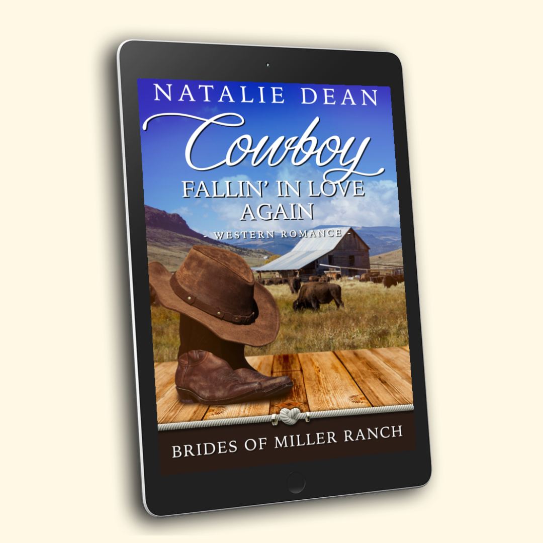 Cowboy Fallin' In Love Again Brides of Miller Ranch, N.M. Book 6 by Natalie Dean contemporary western romance