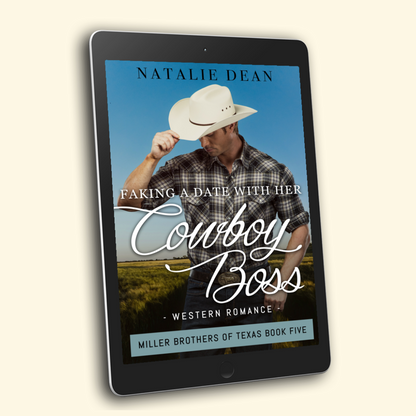 Faking a Date with Her Cowboy Boss Miller Brothers of Texas Book 5 by Natalie Dean contemporary western romance