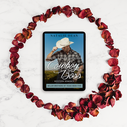 Faking a Date with Her Cowboy Boss Miller Brothers of Texas Book 5 by Natalie Dean contemporary western romance