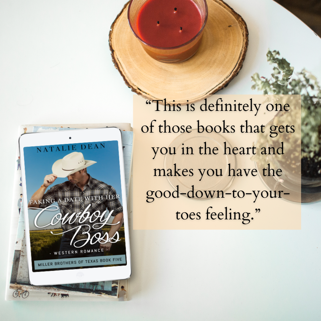 Faking a Date with Her Cowboy Boss Miller Brothers of Texas Book 5 by Natalie Dean contemporary western romance