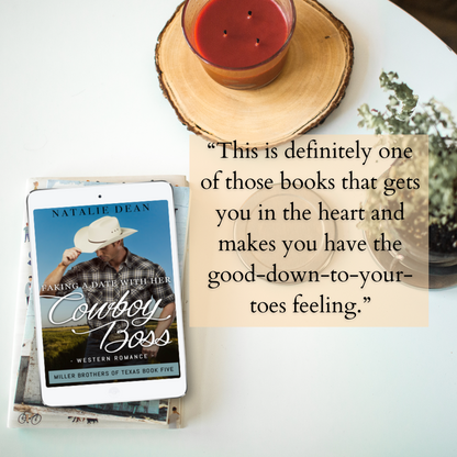 Faking a Date with Her Cowboy Boss Miller Brothers of Texas Book 5 by Natalie Dean contemporary western romance